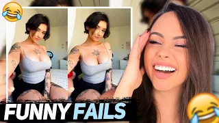 TRY NOT TO LAUGH WATCHING FUNNY FAILS VIDEOS #64 | Bunnymon REACTS