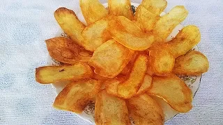 Chips evde hazirlanmasi.Çox asan ve tez.Чипсы готовим дома.