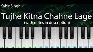 Tujhe Kitna Chahne Lage (Kabir Singh) | Easy Piano Tutorial | Perfect Piano