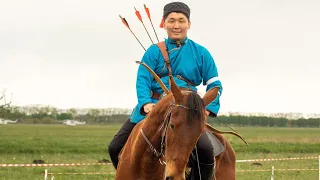 Шонхр восстановился!Петр Бурчинов отремонтировал седло #horsebackarchery