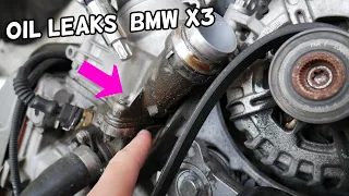 OIL LEAK BMW X3 E83 F25  ENGINE LEAKING OIL