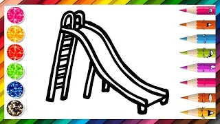 Comment Dessiner Un Toboggan Apprendre à Dessiner et colorier - Coloriage Magique