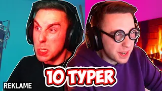 10 GAMER PERSONLIGHEDER