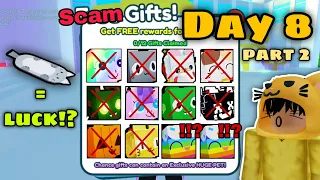 OPENING THE *SCAMMY GIFTS!* TO GET HUGE CUPCAKE! [Day 8 pt. 2]