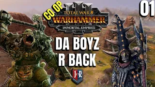 DA BOYZ ARE BACK IN TOWN - Grimgor and Skarsnik Co Op - SFO GRIMHAMMER - Total War: Warhammer 3 #01