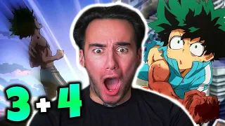 My Hero Academia - 1x3 and 1x4 - REACTION