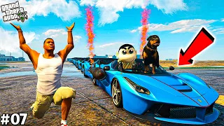 GTA 5 : Franklin Finally Made World's Longest SUPER CAR With Shinchan In GTA 5 ! (GTA 5 mods)