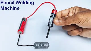 How To Make a Simple Pencil Welding Machine At Home With Blade | 12 Volt Welding Machine DIY