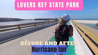 Before and After Hurricane Ian // Lovers Key State Park