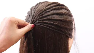 New hairstyle for girls medium hair | girls hairstyle for easy & simple | Open hair hairstyles |