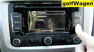 VW radio RNS315 hidden service menu / activate developer mode service menu