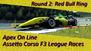 Apex Online Racing - Assetto Corsa Formula 3 League - Round 2 - Red Bull Ring