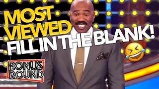 MOST VIEWED FILL IN THE BLANK! Steve Harvey Finds These Answers HILARIOUS On Family Feud USA