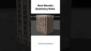 Blender Geometry Node Tools - Procedural Building by Julien Gauthier