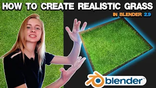 How to Create Realistic Grass in 5 minutes in Blender 2 9 | Blender tutorial for beginners | CG bird