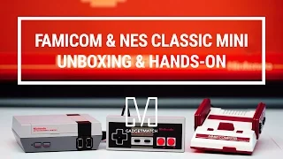 Famicom and NES Classic Mini Unboxing and Gameplay