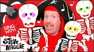 Five Little Monsters Song for kids | It's a Halloween Party! | Sing with Steve and Maggie
