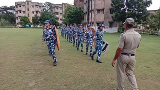 Riot drill(extended formation and Arrow head formation)