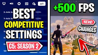 The BEST Competitive Settings in Fortnite Chapter 5 SEASON 2! 🔧 (FPS Tweaks + 0 Input Delay)