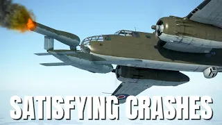 Satisfying Airplane Crashes, V-1 Collision & More! V255 | IL-2 Sturmovik Flight Simulator Crashes