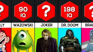 Comparison: Fictional Characters Ranked by Intelligence Levels (IQ)