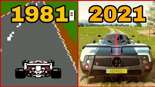 Evolution of racing video games (1981 - 2021)