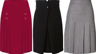 superb collection of formal office wear plated style middi skirts/pencil skirt &h-line skirts design