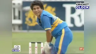 16 Year Old SACHIN TENDULKAR Batting 1st time with KAPIL DEV