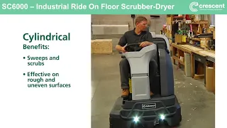 SC6000 Scrubber Dryer - Feature: Cylindrical or Disc Option Available