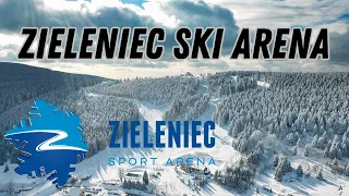 Zieleniec SKI ARENA | Ośrodek Narciarski | Okiem Drona | Snowboard | Trasy zjazdowe | Travel Spot 4K