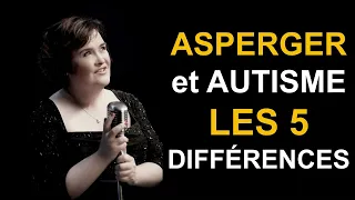 LES 5 DIFFÉRENCES entre SYNDROME D'ASPERGER et AUTISME !