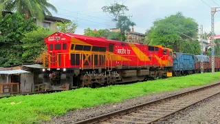 GE WDG6G - RAW CHUGGING by India's Most Powerful Diesel Locomotive | 'ANGAD' 6000hp GeVo ES57ACi