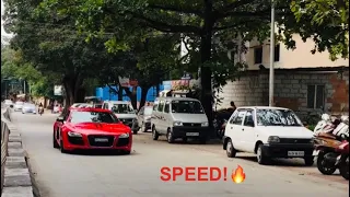 Insane AUDI R8 Acceleration | LOUD Exhaust | SUPERCARS IN INDIA