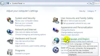 How to change language in Windows 7