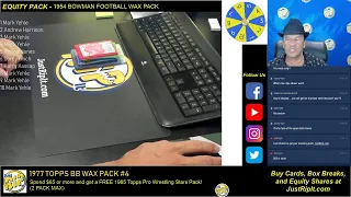 Just Rip It Equity Pack Stream - 1954 Bowman Football Wax Pack + STAR WARS & A RARE PACK! - 8/14/19