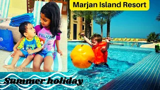 [4K]MARJAN ISLAND resort | RAS AL KHAIMAH UAE | Summer Holiday |5 Star Hotel Tour | with ENGLISH sub