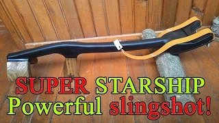 Очень мощная рогатка. Как сделать. | Homemade powerful slingshot.