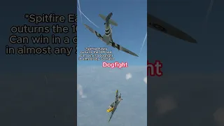 Spitfire vs Bf109 #shorts #warthunder