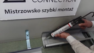 Instrukcja montażu rynny kwadratowej, prostokątnej - klejenie Jak zamontować, połączyć rynnę