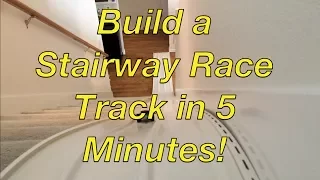 Build a Cheap Stairway Racetrack for Hot Wheels and other Cars!
