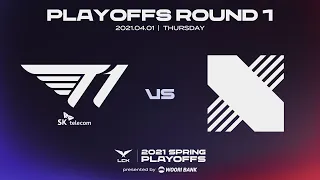 T1 vs. DRX | Match Highlight 04.01 | 2021 LCK Spring Playoffs Round1