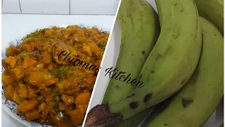 How To Make an Unripe Plantain Porridge Recipe/Plantain Recipe/Nigerian Recipe/Chiomas Kitchen
