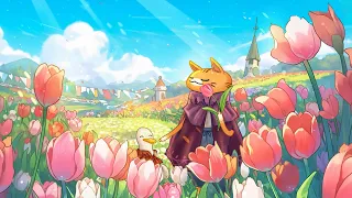 Peaceful Tulip Garden 🌷 Lofi Spring Vibes 🌷 Morning Lofi Songs To Start Your Positive Spring Day