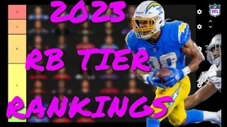 2023 RB Tier Rankings (no rookies) | Post Free Agency - DFL