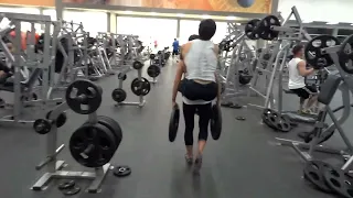 Jessika Carrying Dude + Weights (Super Strong Girl!!)