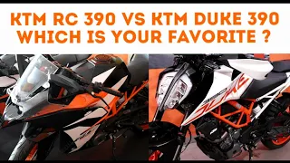 Ktm RC 390 vs Ktm Duke 390 - Which One is Your Favorite ?
