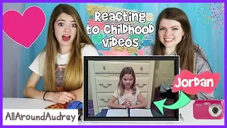 Reacting To Our Childhood Videos / AllAroundAudrey