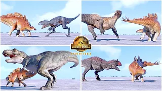 Superpowered Wuerhosaurus VS All Dinosaurs Killing Animations 🦖 Jurassic World Evolution 2 - JWE2