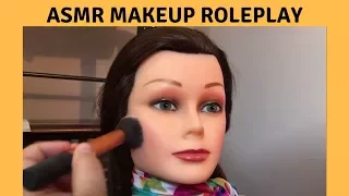 ASMR Makeup Roleplay on Mannequin/Doll Face - Whispering