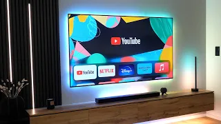 Die PERFEKTE TV Beleuchtung, sogar mit Ambilight 😍 - Hausbau VLOG #33 🏡